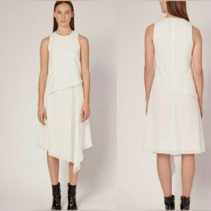 Rag & Bone Fernay Cotton Popover Dress White Sz Large